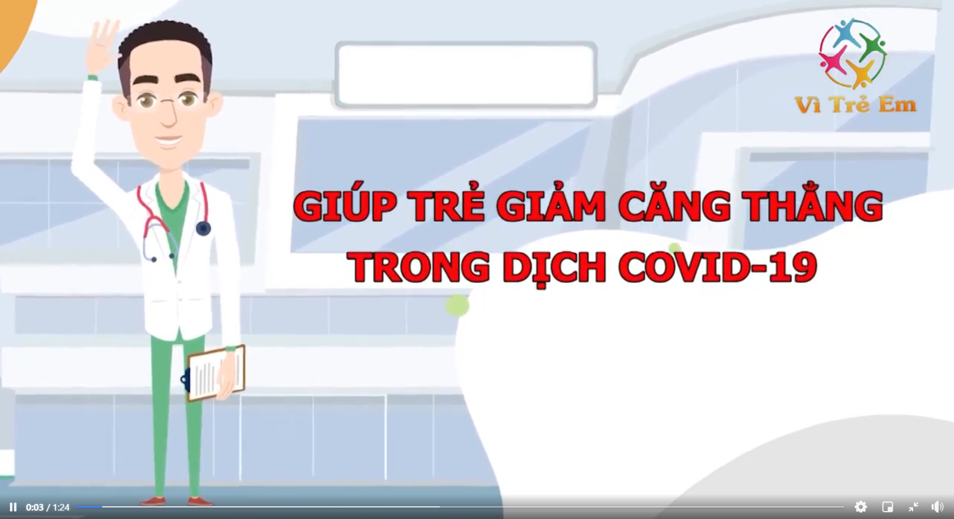 Giúp trẻ giảm căng thẳng trong đại dịch COVID-19