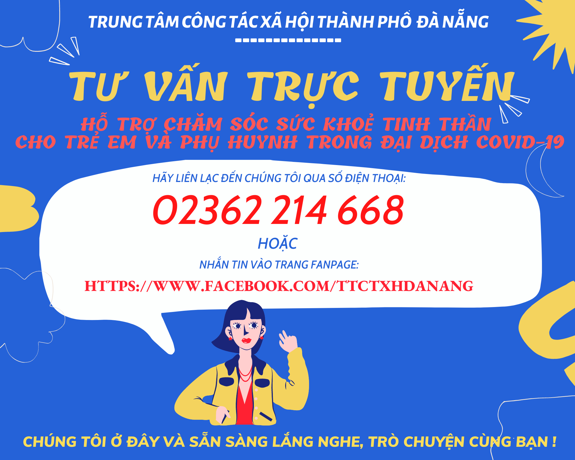 CHƯƠNG TRÌNH HỖ TRỢ CHĂM SÓC SỨC KHOẺ TINH THẦN TRỰC TUYẾN CHO TRẺ EM VÀ PHỤ HUYNH TRONG ĐẠI DỊCH COVID-19