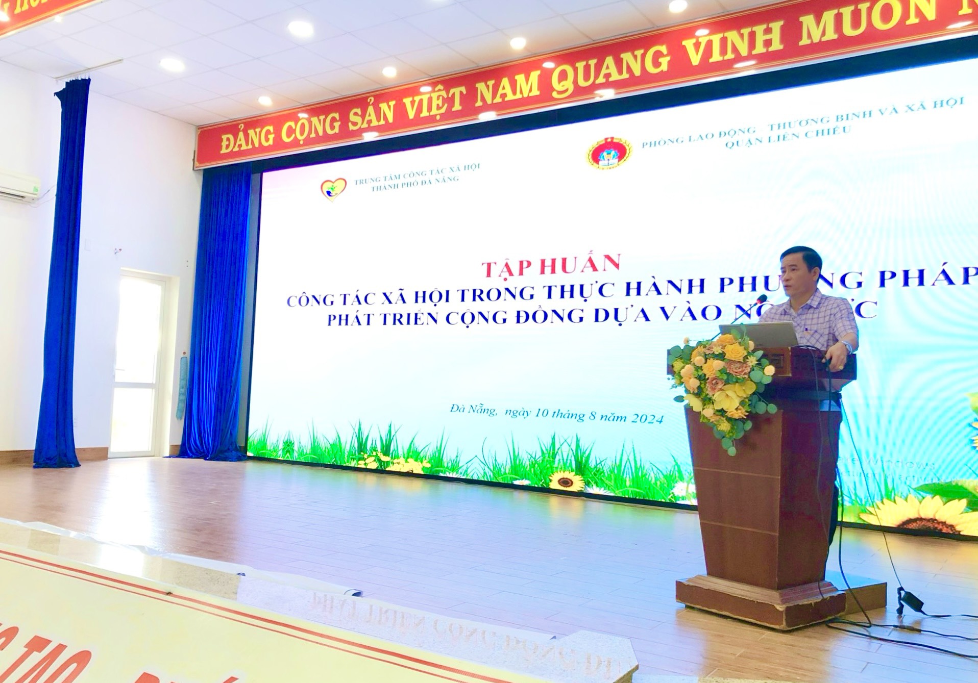 Tập huấn Công tác xã hội trong thực hành phương pháp phát triển cộng đồng dựa vào nội lực cho Cộng tác viên Dân số - Y tế - Trẻ em các phường thuộc quận Liên Chiểu